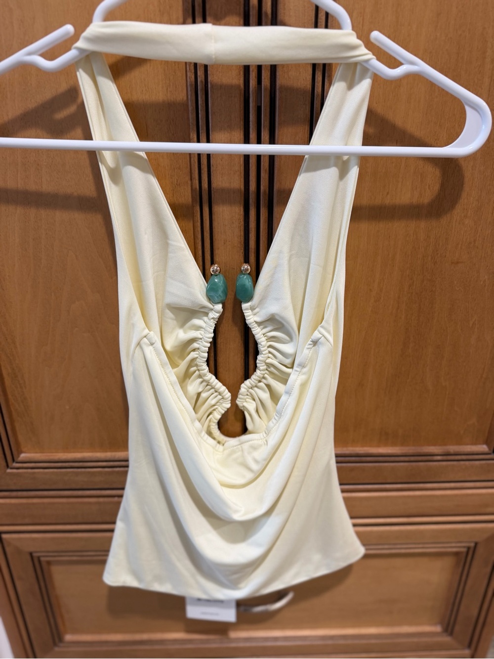 Peppermayo Yellow Diego Halter Top - Picture 2 of 5